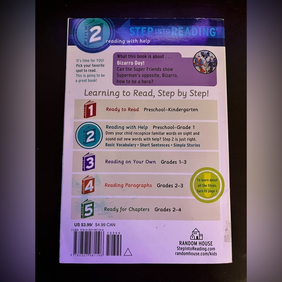 5/$20 Step into Reading children’s book - Picture 2 of 2